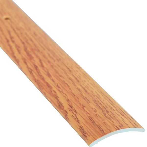 Поріжок алюмінієвий декорований Braz Line з отворами 30x900 мм дуб світлий 