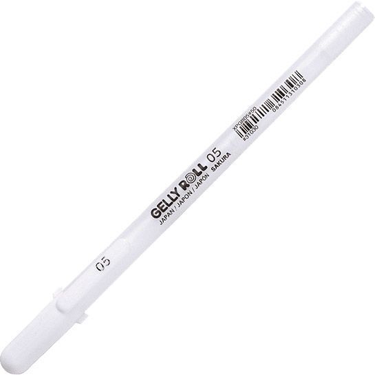 Ручка гелева Gelly Roll Sakura FINE 05 Basic Біла 