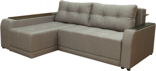 Диван кутовий Кедр ПЛЕЙН лівий (7) сірий 2400x1700x880 мм