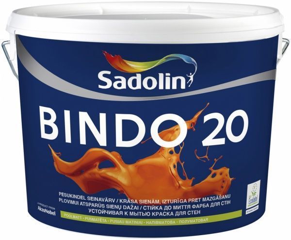 Фарба Sadolin Bindo 20 WO білий 10л