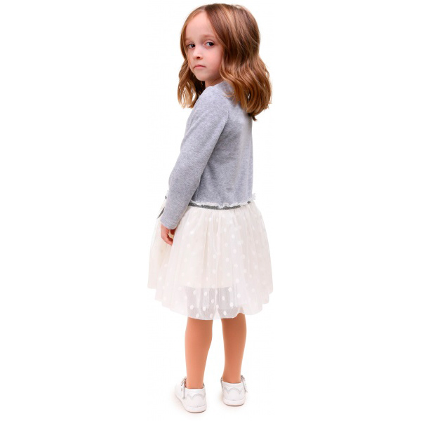 Сукня Sasha 4746 р.104 сірий/молочний 