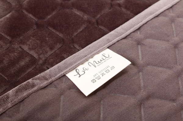 Покрывало Nadia 240x260 см La Nuit шоколадный 