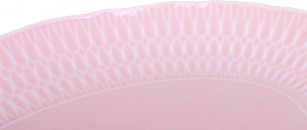 Блюдо овальне Sofia 24 см рожеве Cmielow 