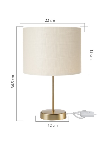 Настольная лампа Luna Arel 1xE27 золотисто-бежевый MDL.4742 