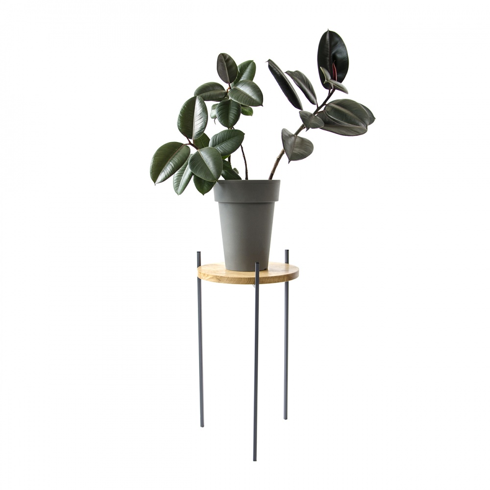 Подставка для растений Vitan Мирт 31,5х31,5x56 см графит