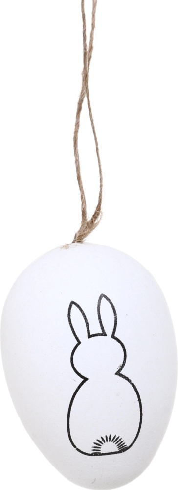 Декорация пасхальная яйцо-подвеска в наборе 6 шт. для окрашивания 9х4х28 см