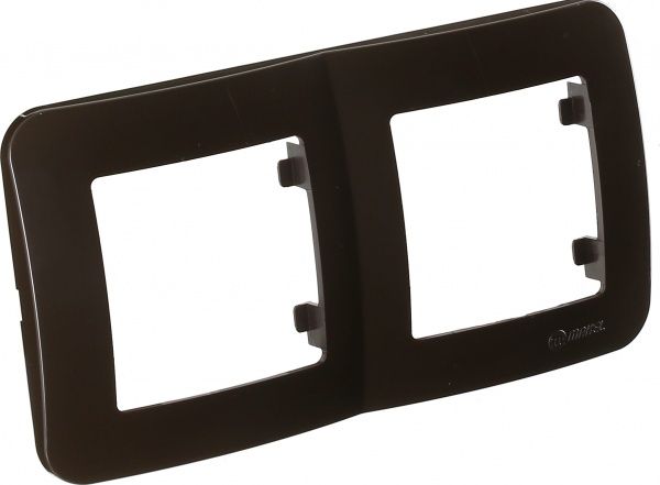 Рамка двомісна Makel Lillium Natural горизонтальна коричневий