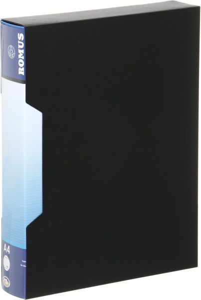 Папка на 80 файлов А4 синяя Romus