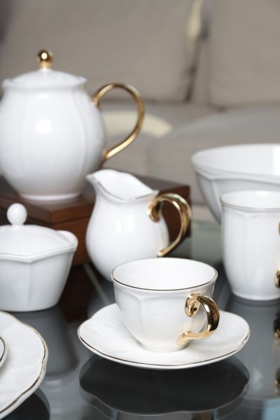 Чашка с блюдцем Ritz Gold 200 мл