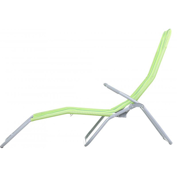 Шезлонг складаний Underprice HYL-011 green stripe 62x147x95 см
