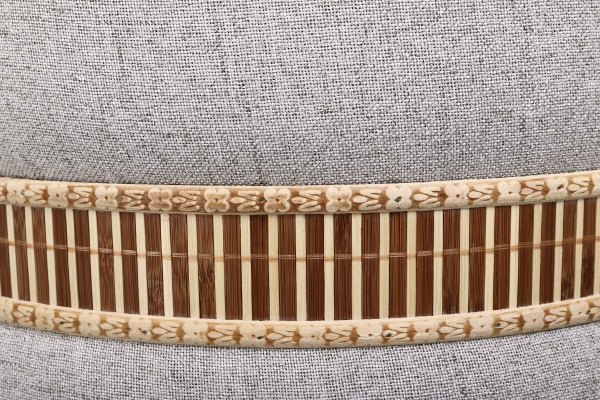 Сундук-пуф Бамбук 37x37x46 см серый 