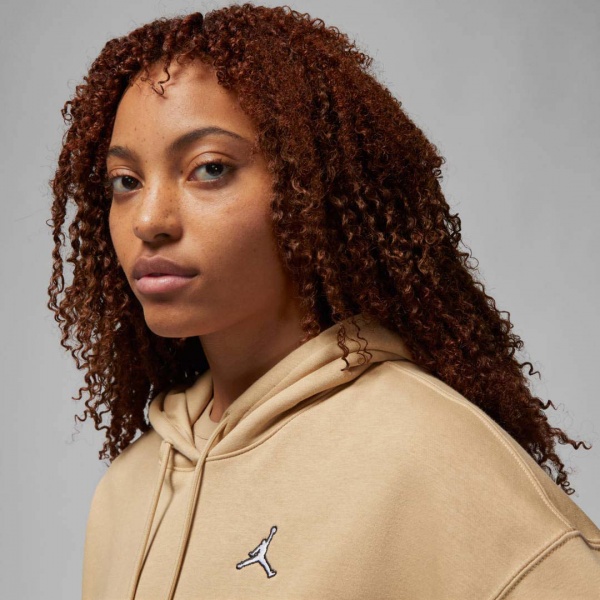 Джемпер Nike W J BRKLN FLC PO DQ4458-277 р. XL бежевий