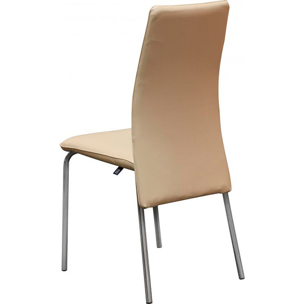 Стілець обідній Nowy Styl Muza II Chrome (BOX-2) V-18 хром/молочний