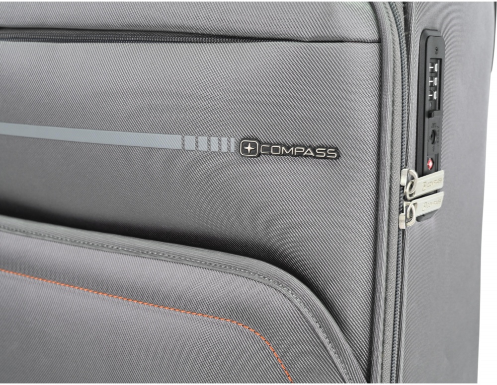 Чемодан Compass MS-3006 62 л серый 69x44x24 см M