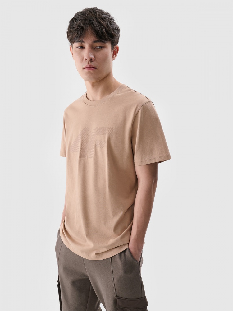 Футболка 4F TSHIRT M2075 4FWSS25TTSHM2075-83S р.M бежевый