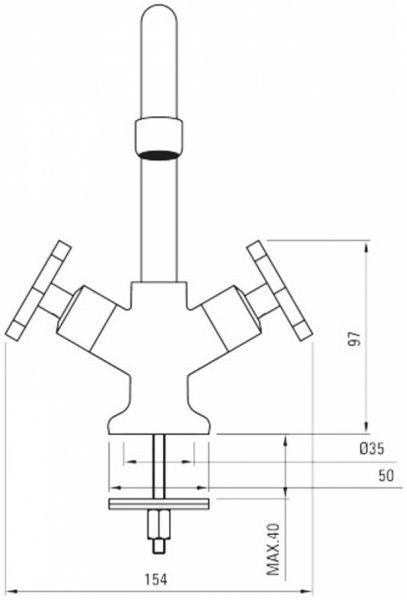 Смеситель для умывальника Deante Lucerna BEL 021D