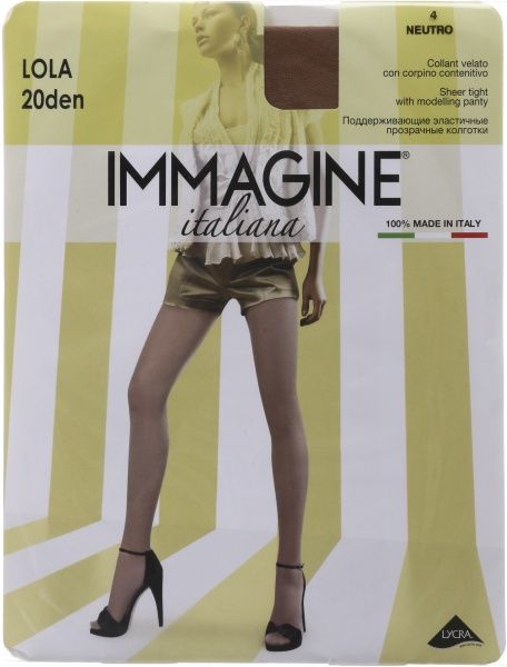 Колготки женские Immagine Lola 20 Den Nature р. 4 натуральный 1 шт. 