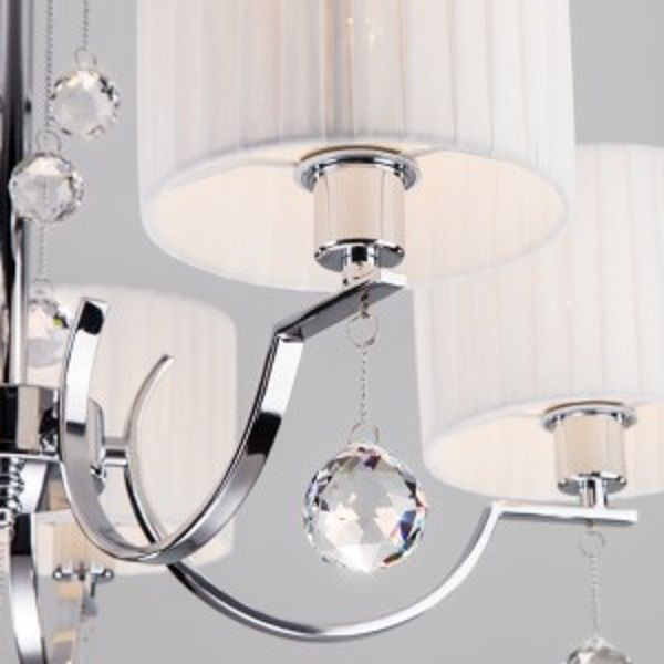 Люстра подвесная Strotskis Napoli 5x40 Вт E14 хром 60095/5