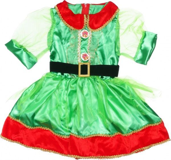 Костюм дитячий карнавальний КАРНАВАЛІЯ Ельф для дівчинки р.110 – 120 зелений 