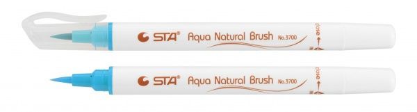 Маркер акварельный STA кисточка AQUA NATURAL BRUSH STA3700-27 голубой 