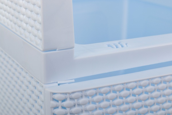 Комод пластиковий RIO 8515WH на 4 шухляди DROP білий 894x368x431 мм