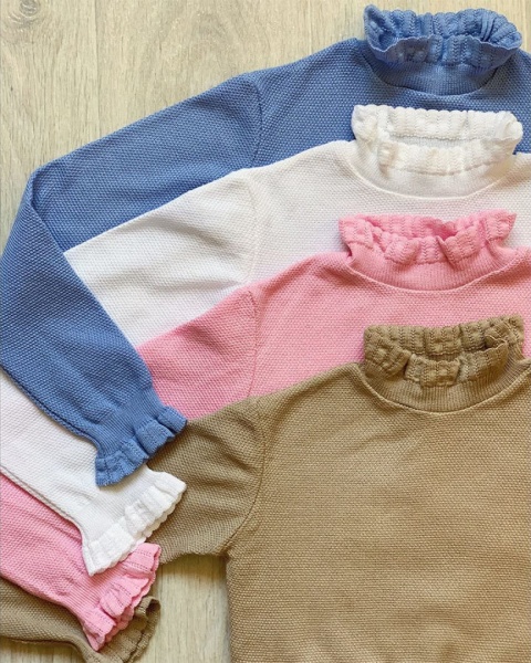 Джемпер для девочки ART KNIT Romance р.122 белый 014438 