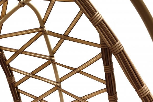 Кресло-кокон Феникс двухместный плетение зигзаг пробка