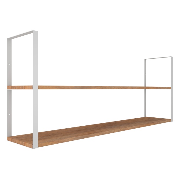 Кронштейн для полок Valore Прямоугольник двойной Loft SW-DR-28 белый