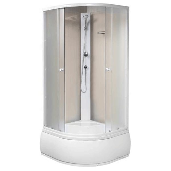 Душевой бокс UP! (Underprice) WKA 623 900x900x1950 стекло матовое, профиль белый