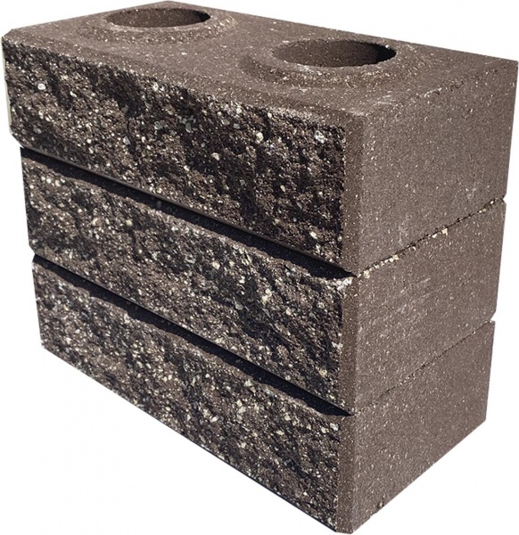 Цегла гіперпресована LEGO-FASAD колота коричнева