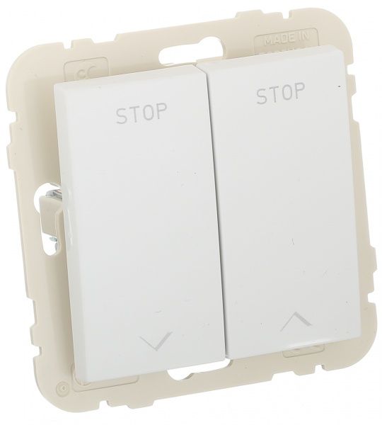 Выключатель для жалюзи Efapel без подсветки 10 А 250В белый 21290 TBR