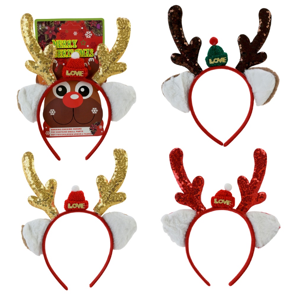 Аксессуар для карнавала Shantou Обруч оленьи рога E2409 в ассортименте