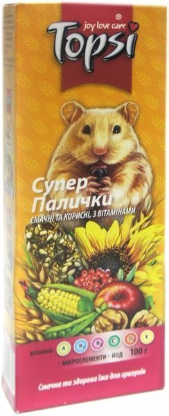 Корм Topsi Супер палички для гризунів 100 г