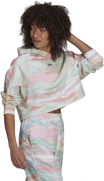 Джемпер Adidas CROPPED HOODIE GN4292 р. 42 різнокольоровий