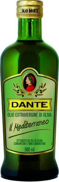 Масло оливковое Оліо Данте IL Mediterraneo первого холодного отжима класса Extra Virgin 500 мл 