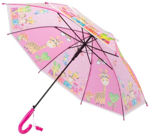 Зонт Economix Jolly Zoo розовый E98426 
