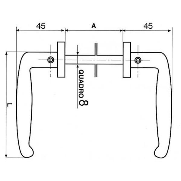 Ручка на розетке  IBFM 435/TX черный лак