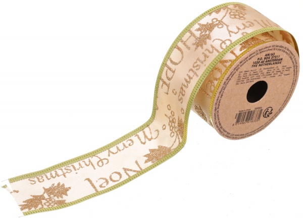 Стрічка декоративна золота 38х2700 мм ANM800400 