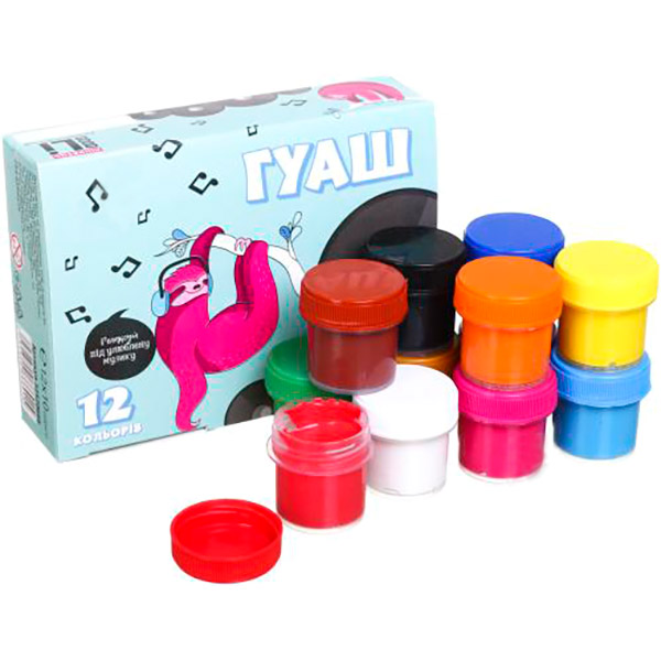 Фарба гуашева 12 кольорів 100203_1 120 мл Good Li