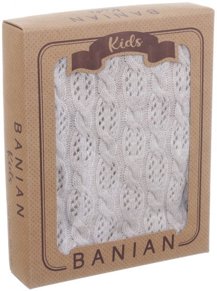 Плед Banian вязаный 90x100 см бежевый 