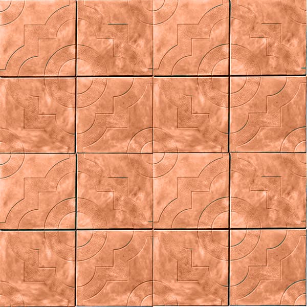 Плитка тротуарная Гранплит Чайка  300х300x30 мм оранжевая