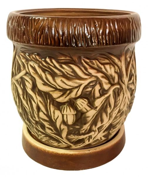 Горщик Дуб №3 круглий 2,5 л коричневий 