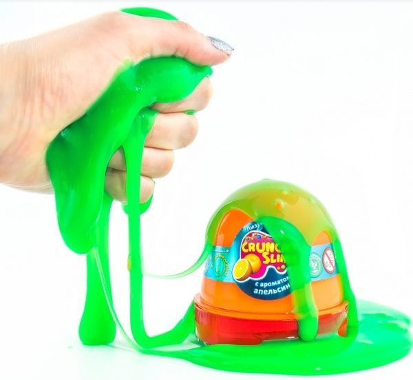 Слайм OKTO хрустящий Crunchy slime Яблоко 120 г 80088