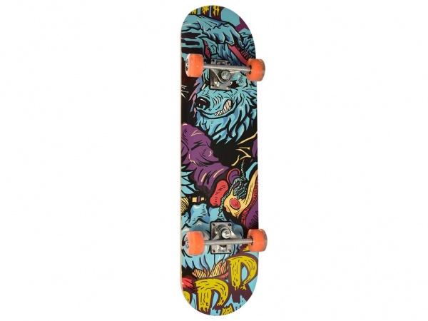 Скейт Profi MS 0321-1 чорний/із принтом