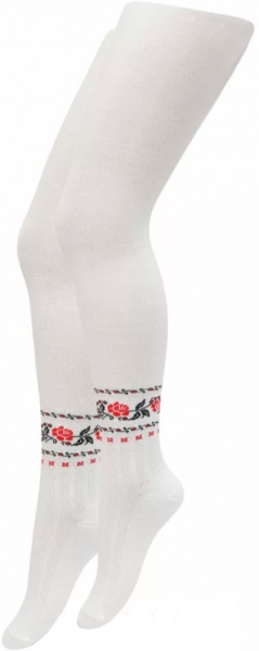 Колготки для девочек Duna 440 (1870)р.158-164 белый с рисунком 