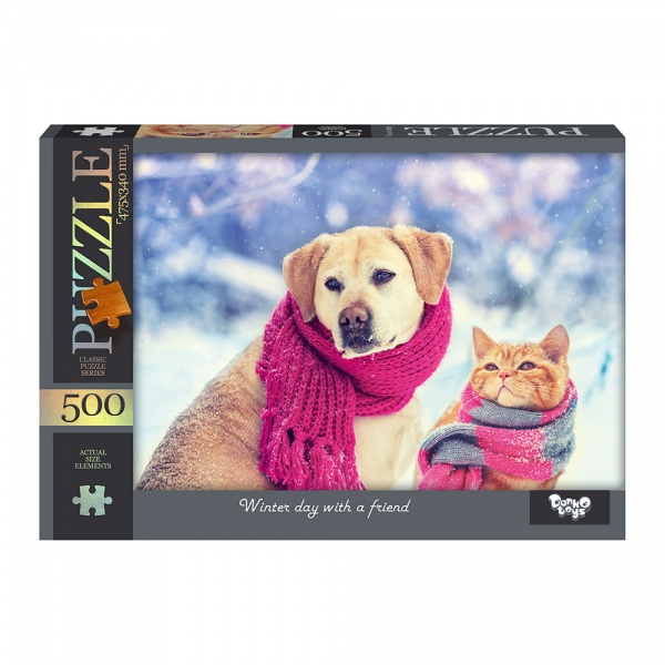 Пазли Danko Toys Winter day with a friend №8 С500-14-08
