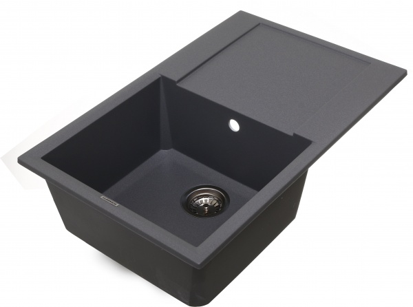 Мийка для кухні ScandiSPA Straight 780 сіра з сифоном 