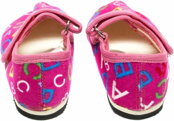 Капці для дівчаток Экотапок Ремінець рожеві 1035 р.23