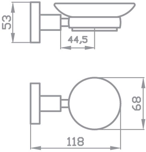 Мыльница Aqua Rodos Gloria 8122