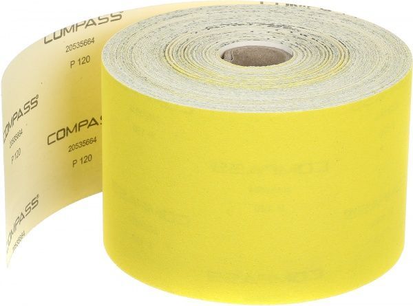 Наждачная бумагаCompass P120 115 мм 1 м.п.